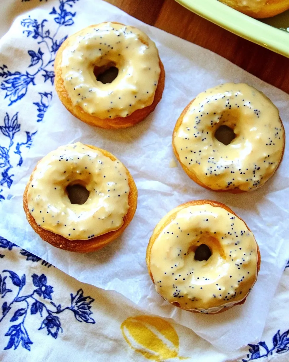 Baked Donuts with Lemon and Poppy Seeds Whole Wheat