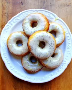 Baked Donuts with Lemon and Poppy Seeds Whole Wheat