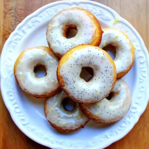 Baked Donuts with Lemon and Poppy Seeds Whole Wheat