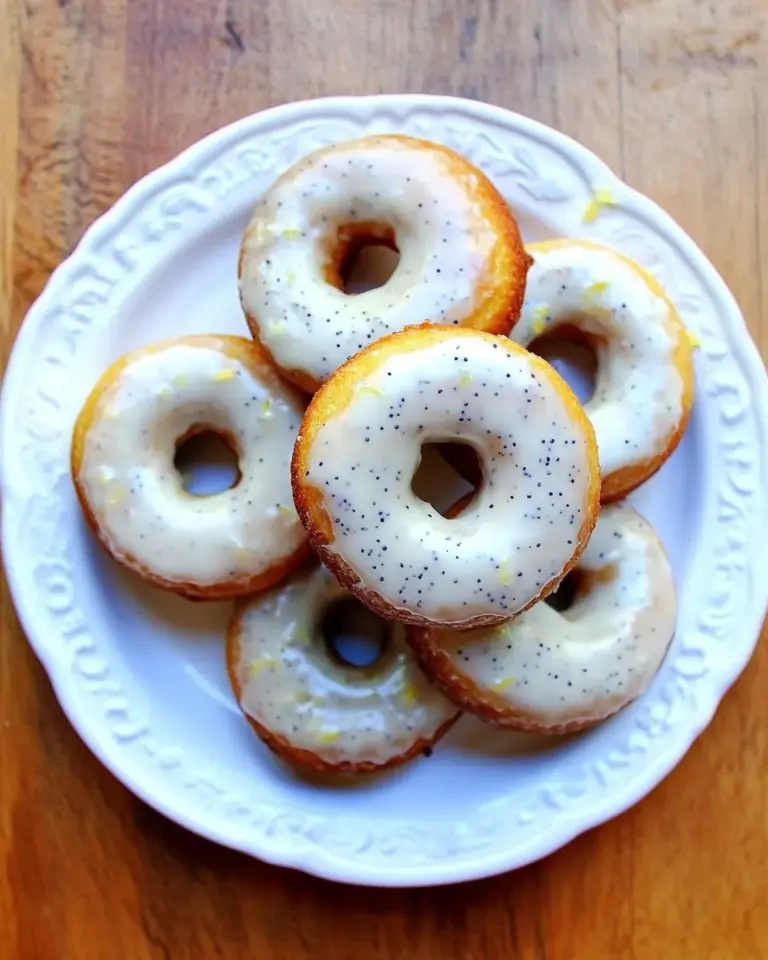 Baked Donuts with Lemon and Poppy Seeds Whole Wheat