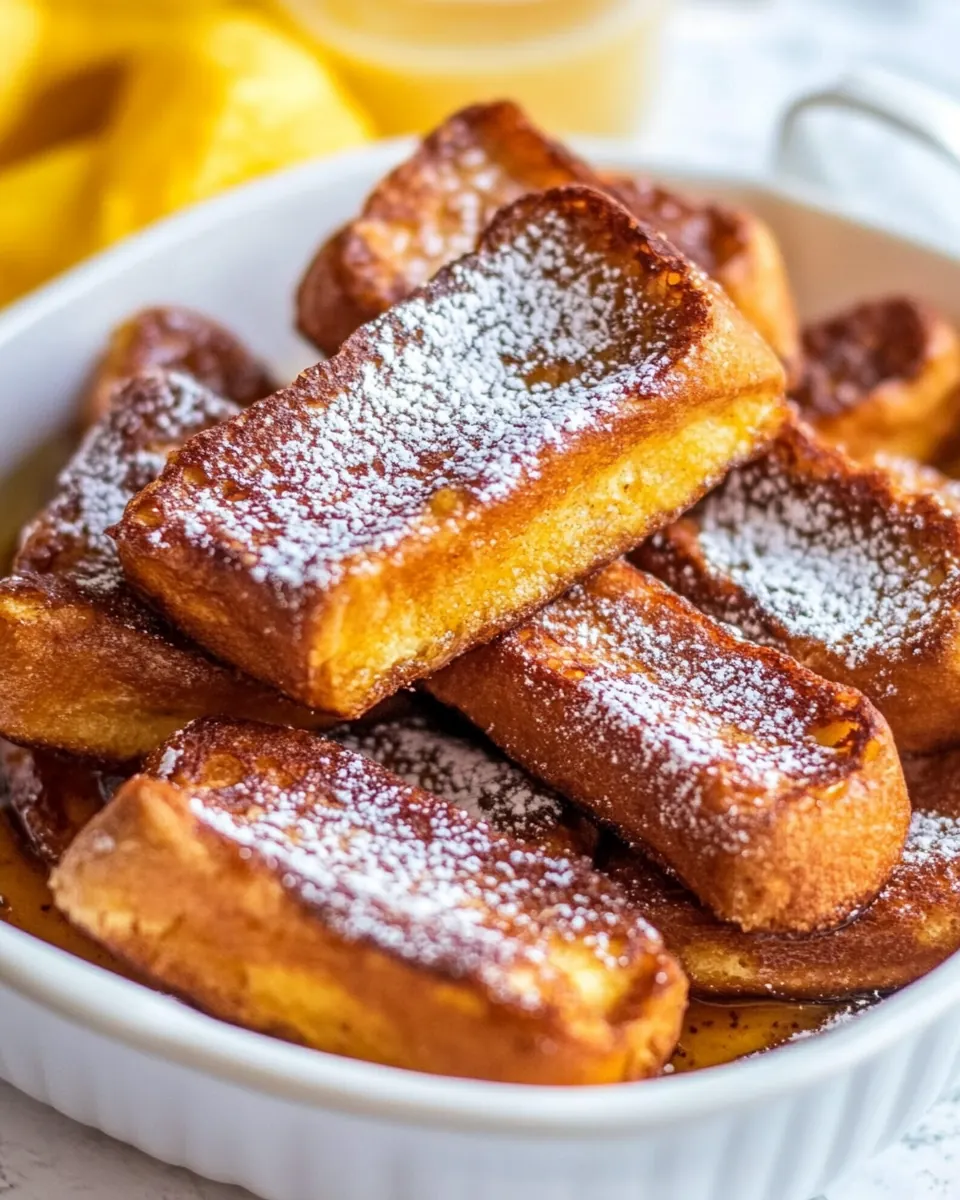 Baked French Toast Sticks