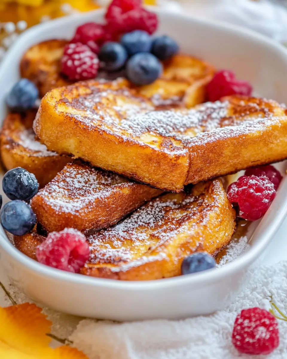 Baked French Toast Sticks