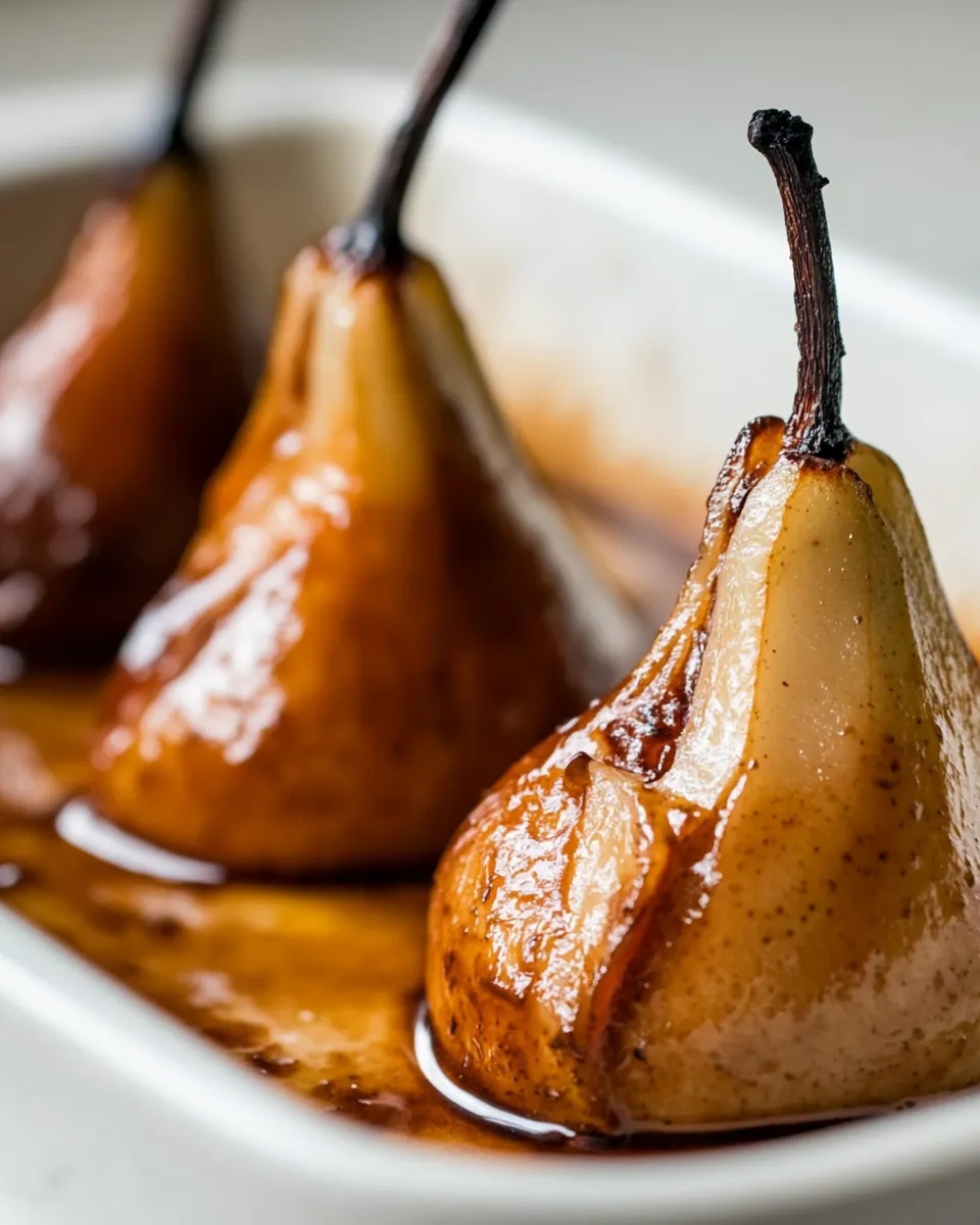Baked Marsala Pears