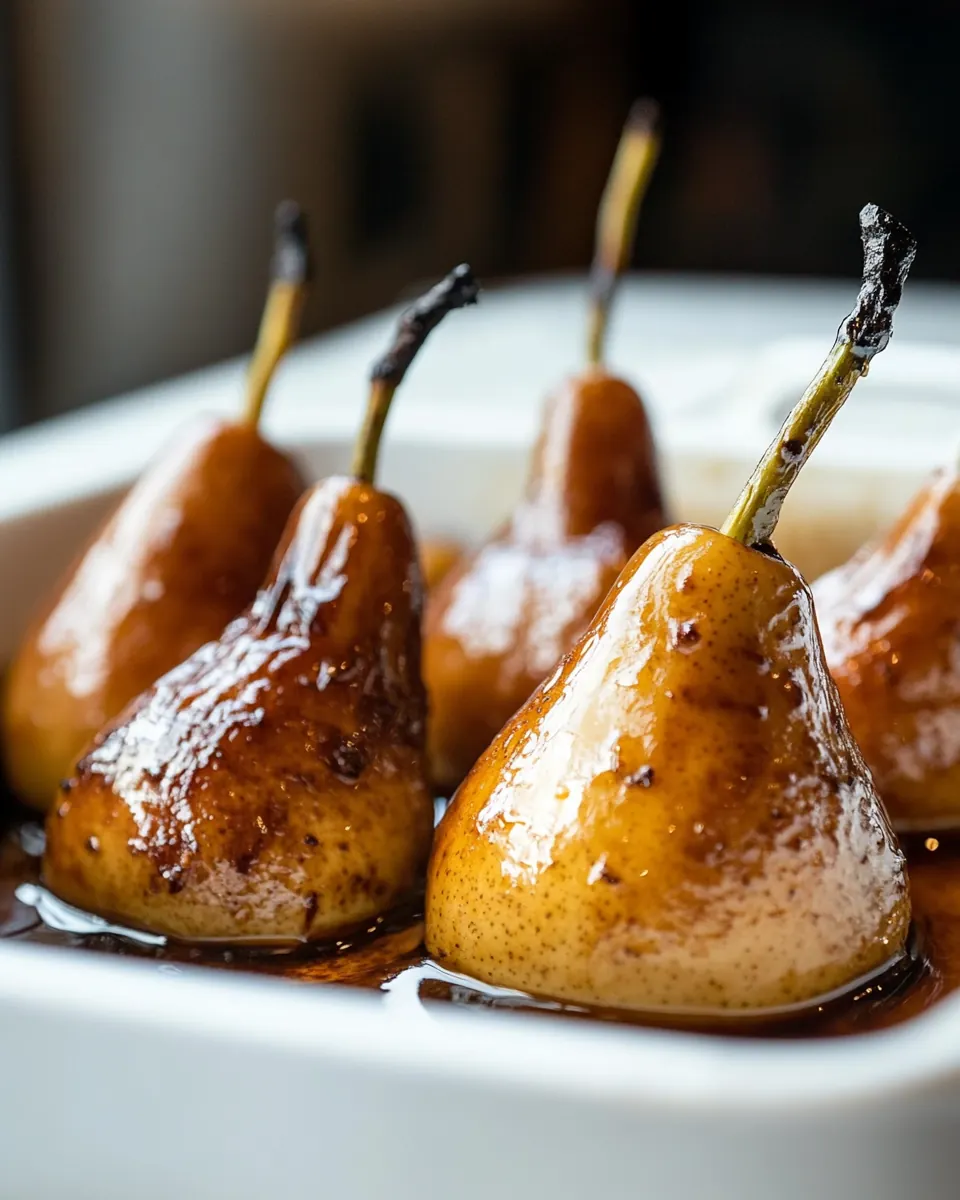 Baked Marsala Pears