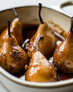Baked Marsala Pears