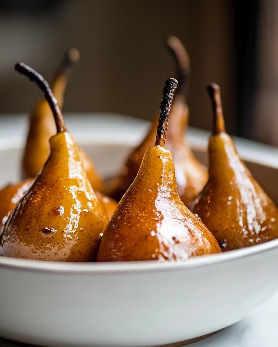 Baked Marsala Pears