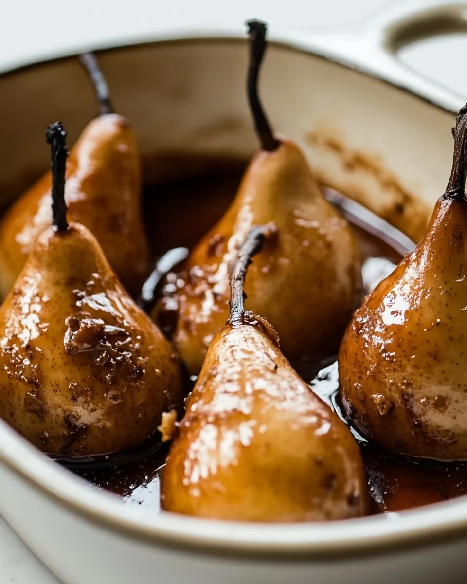 Baked Marsala Pears