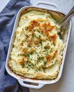 Baked Parmesan Mashed Potatoes