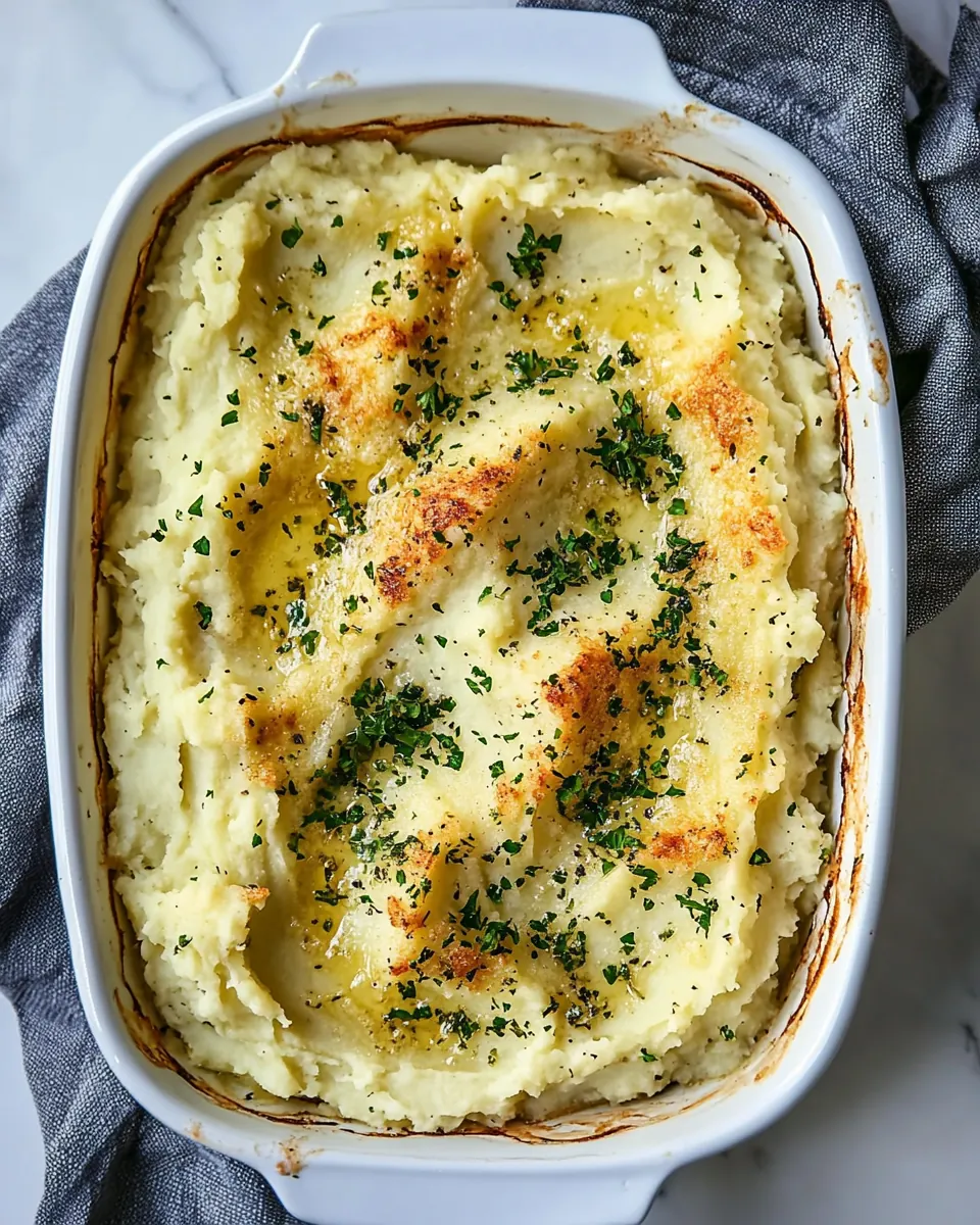 Baked Parmesan Mashed Potatoes