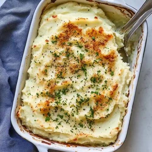 Baked Parmesan Mashed Potatoes