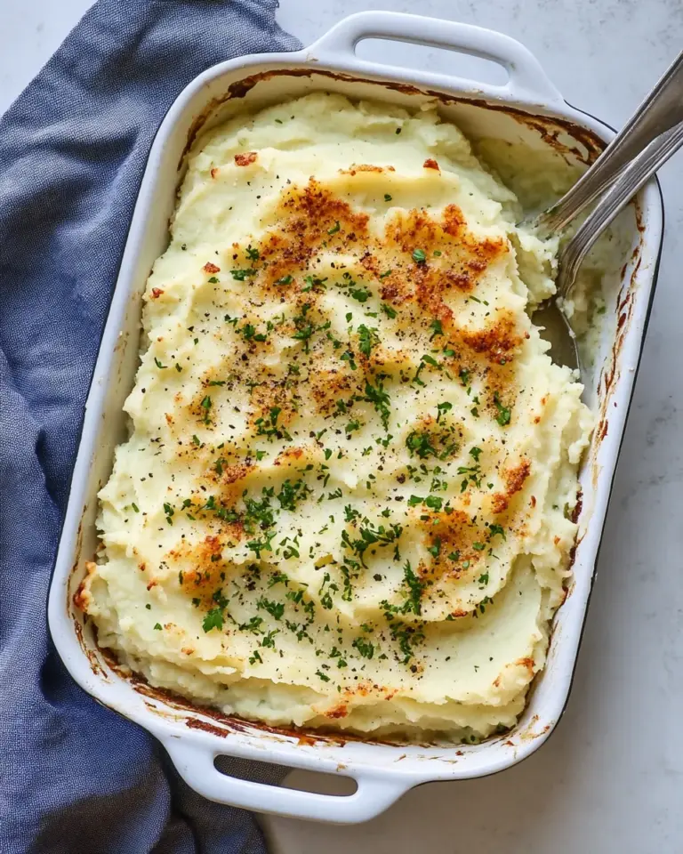 Baked Parmesan Mashed Potatoes