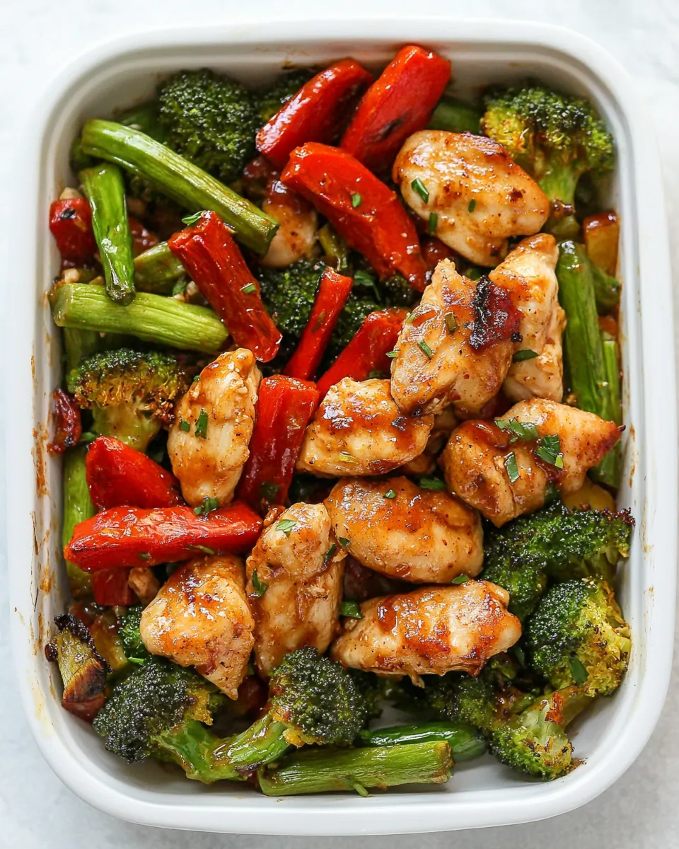 Baked Sweet Chili Chicken and Veggies