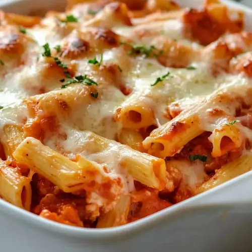 Baked Ziti without Ricotta