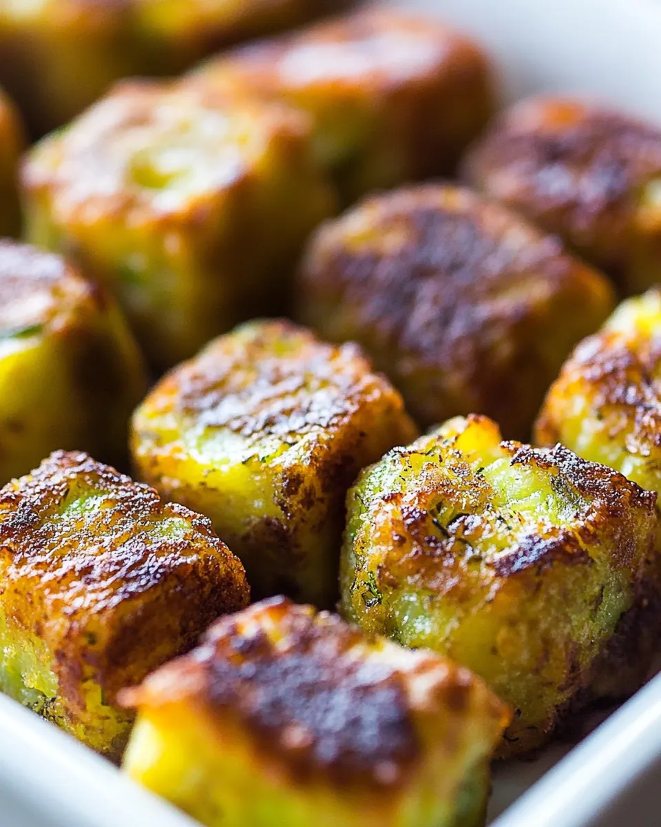 Baked Zucchini Potato Tots