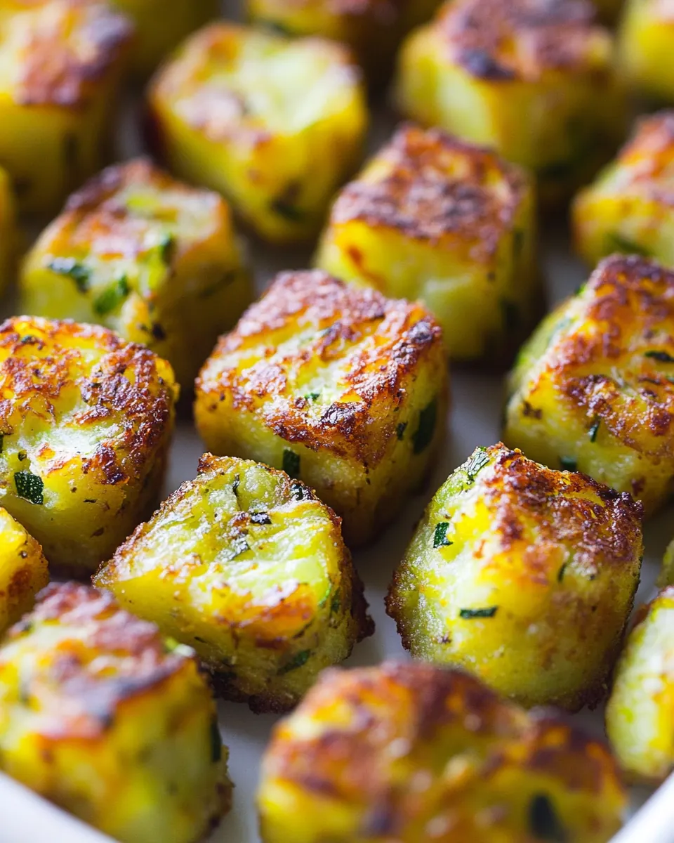 Baked Zucchini Potato Tots