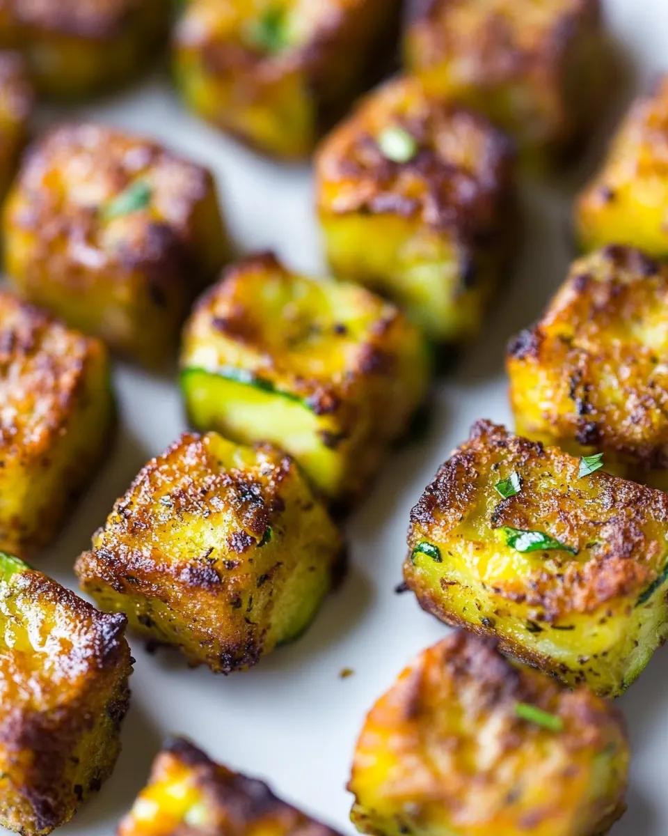 Baked Zucchini Potato Tots