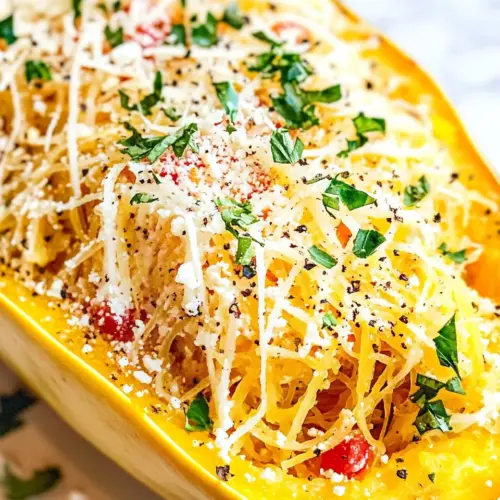 Baked feta spaghetti squash