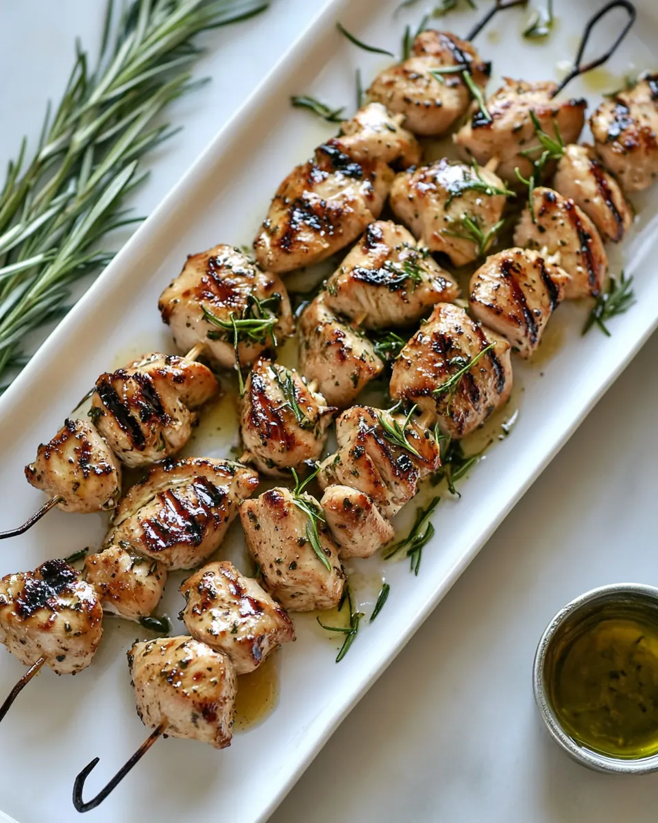 Balsamic and Honey Chicken Skewers