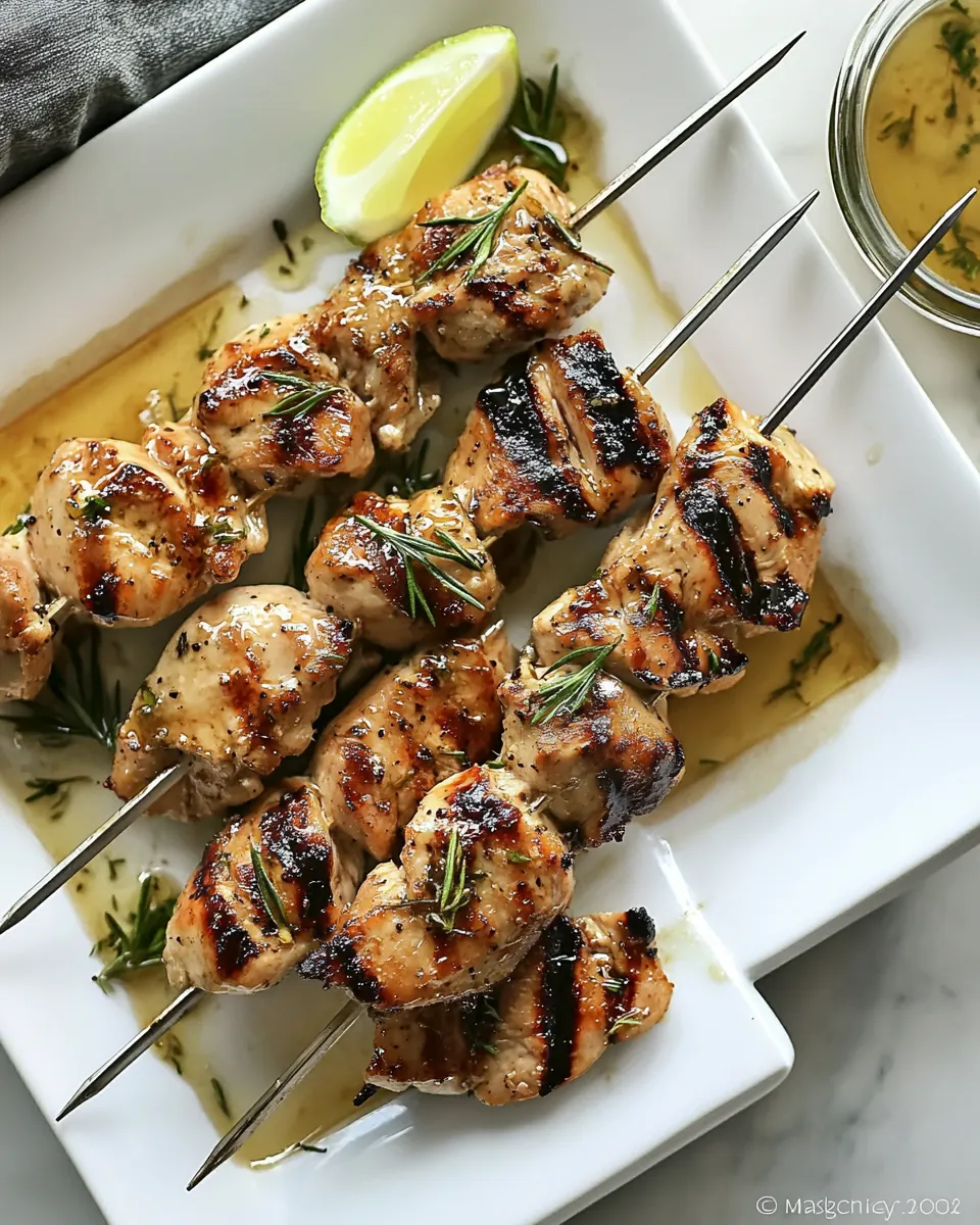 Balsamic and Honey Chicken Skewers