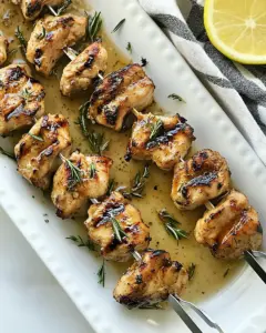 Balsamic and Honey Chicken Skewers