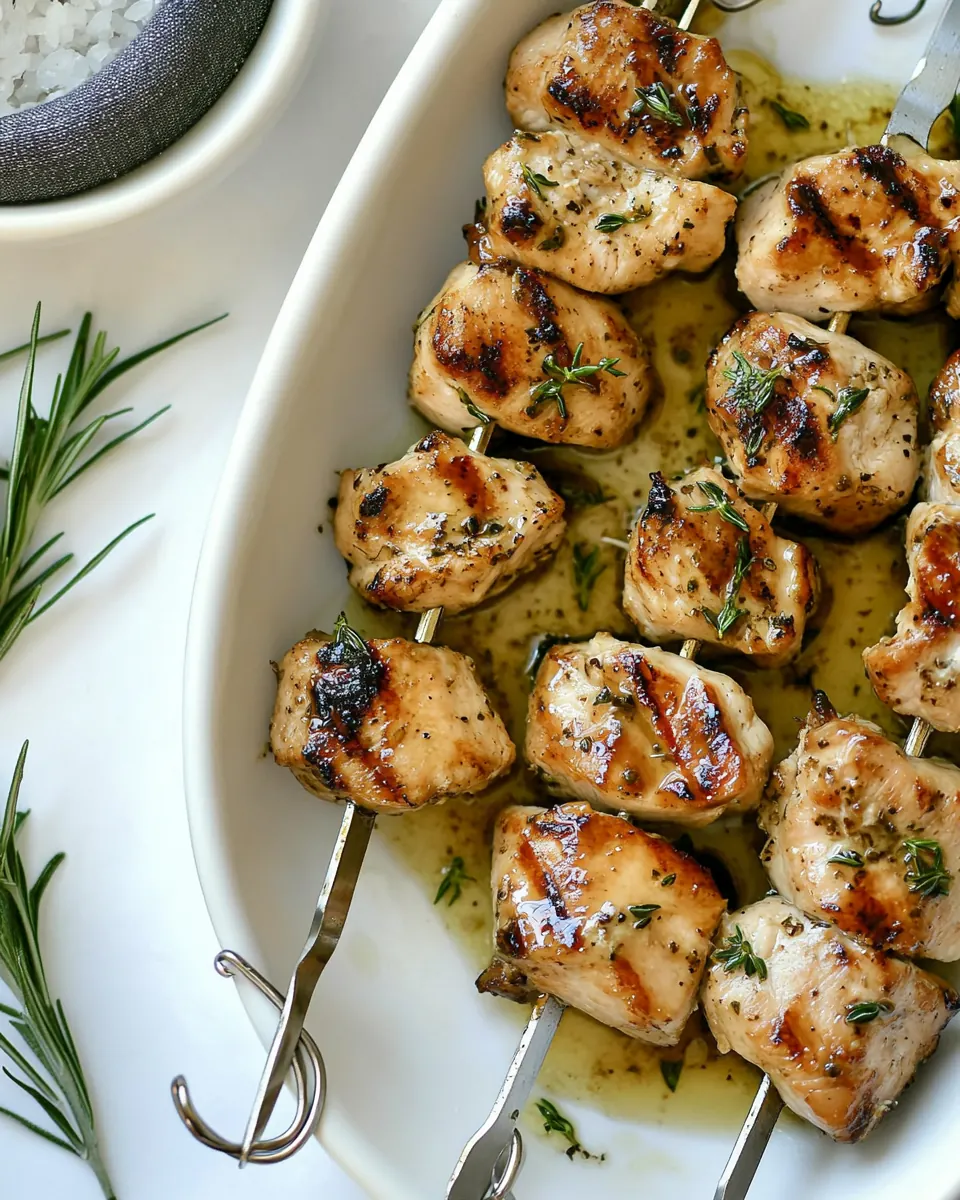 Balsamic and Honey Chicken Skewers