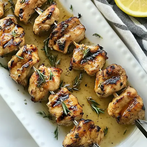 Balsamic and Honey Chicken Skewers