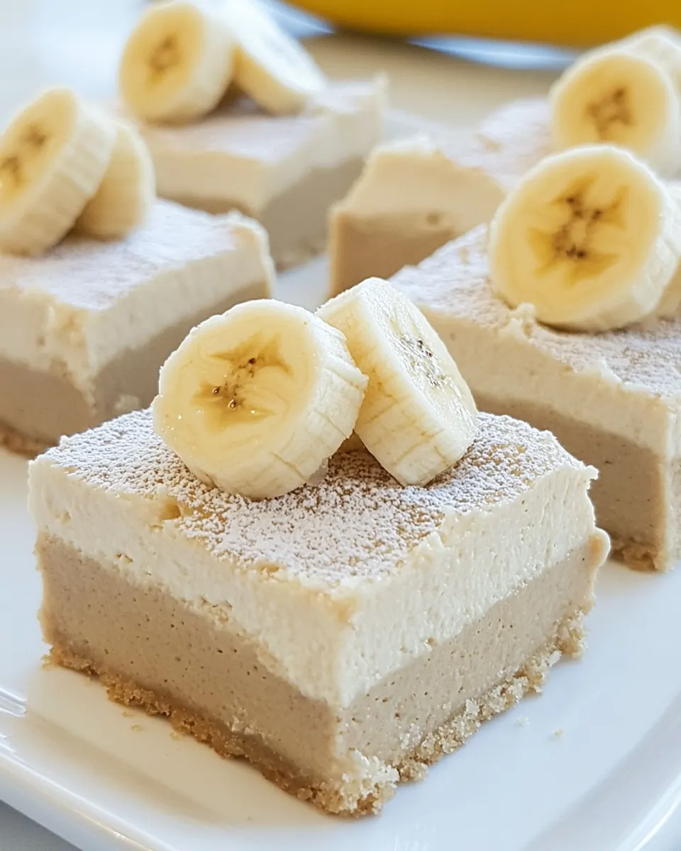Banana Cheesecake Bars