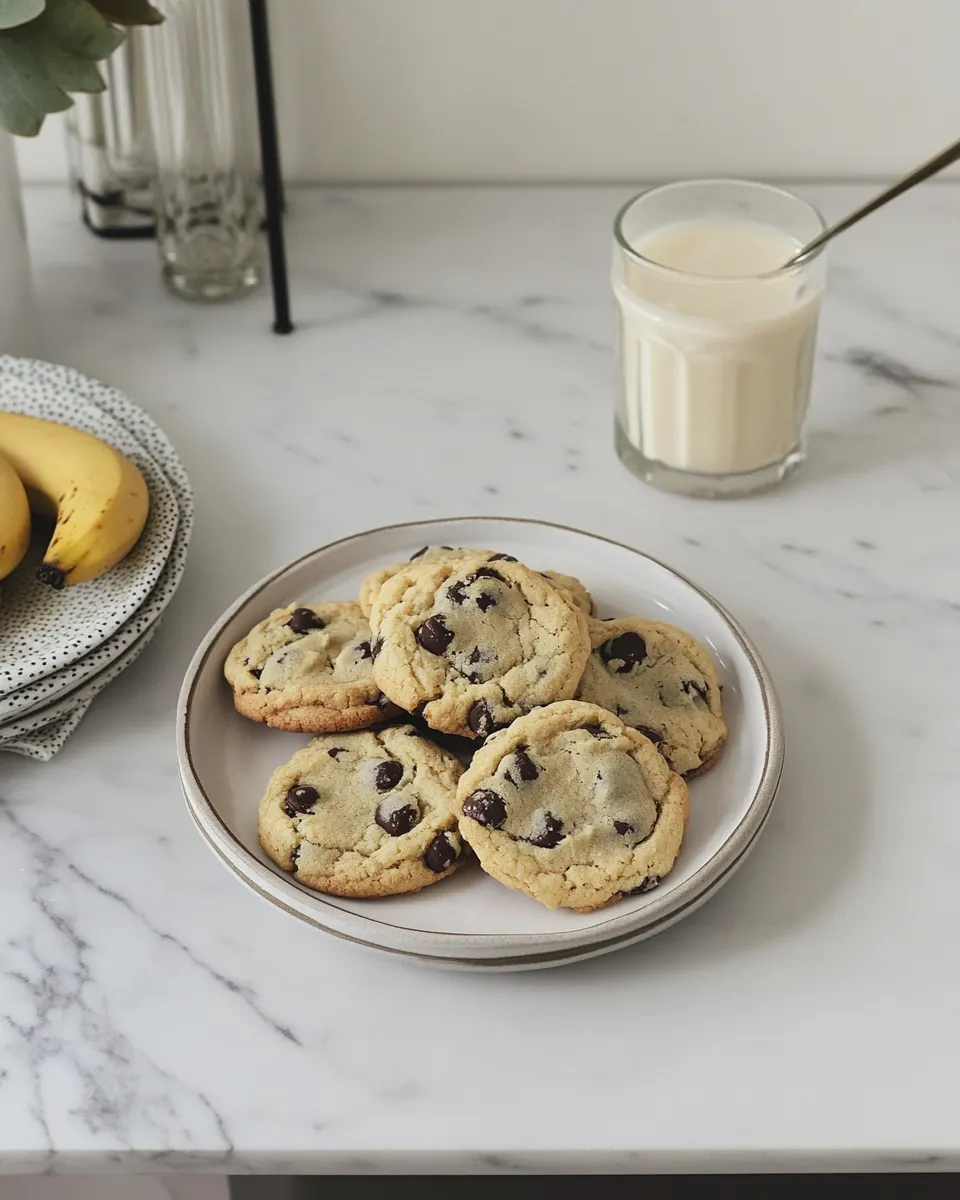 Banana Chocolate Chip Cookies