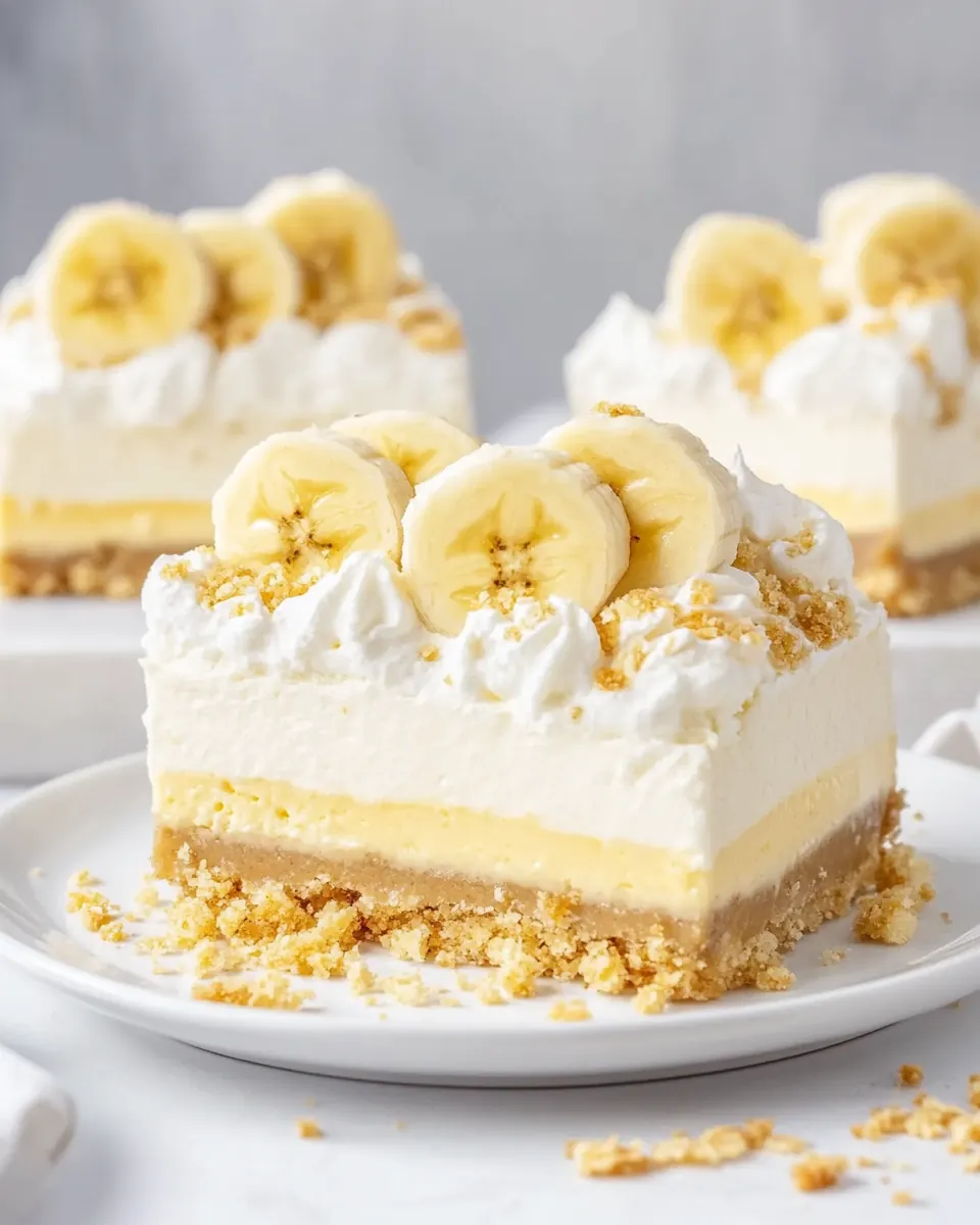 Banana Pudding Cheesecake Bars
