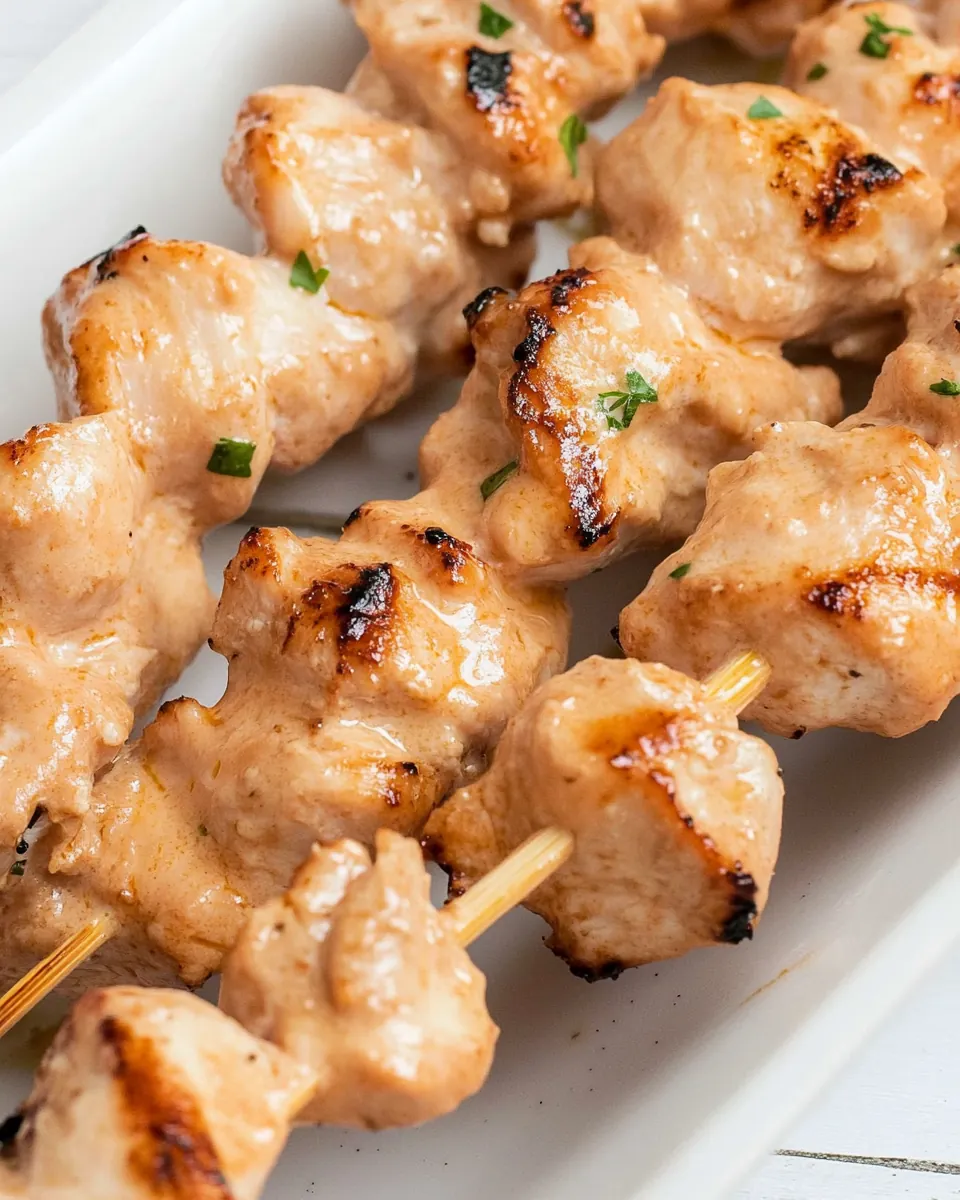 Bang Bang Chicken Skewers