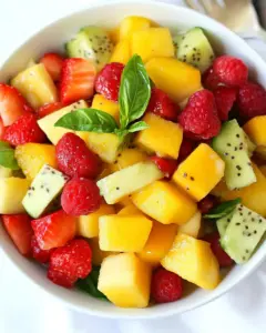 Basil Lime Fruit Salad