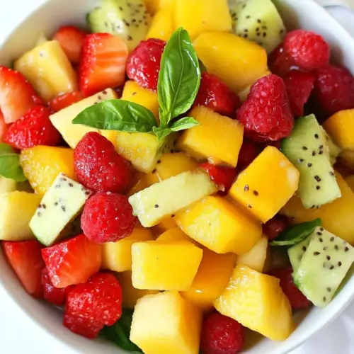 Basil Lime Fruit Salad