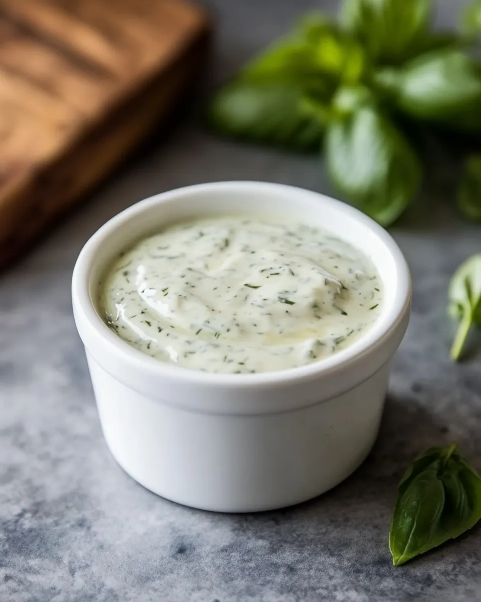 Basil Mayo Dressing
