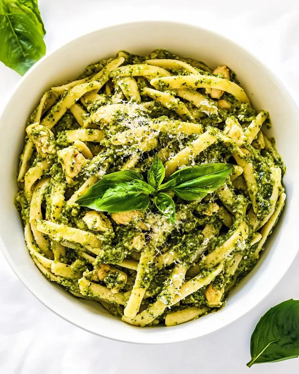 Basil Pesto Chicken Pasta