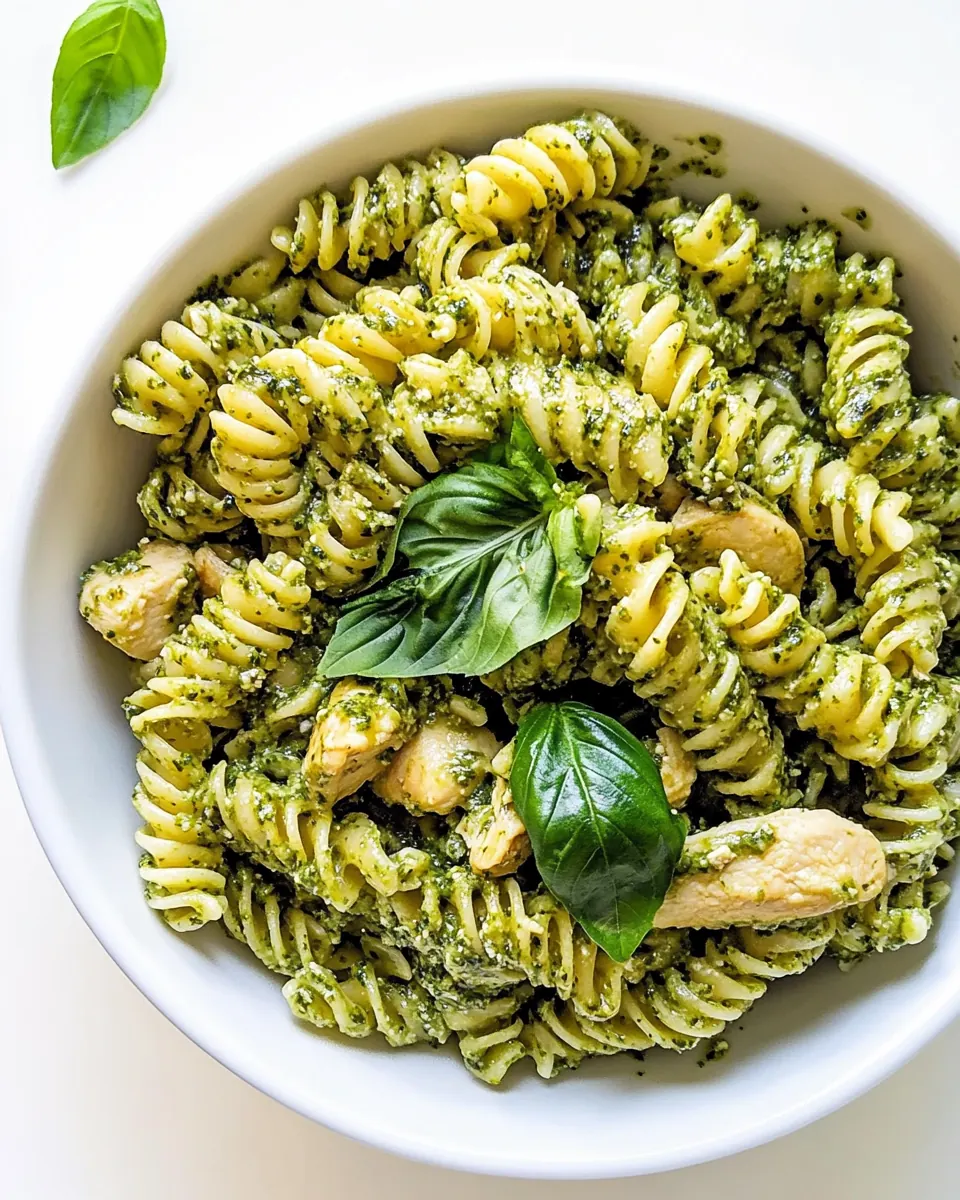 Basil Pesto Chicken Pasta