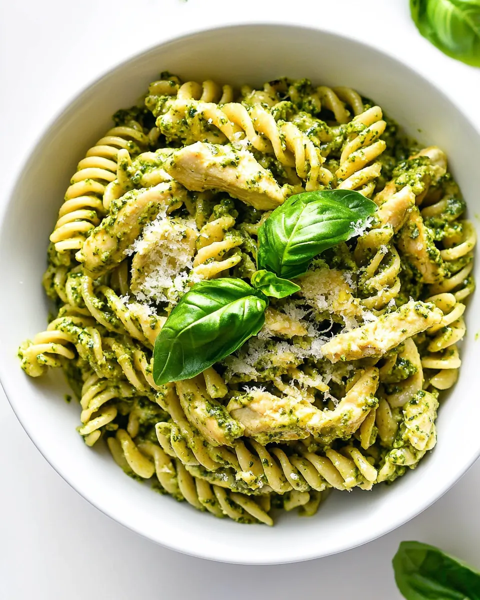 Basil Pesto Chicken Pasta