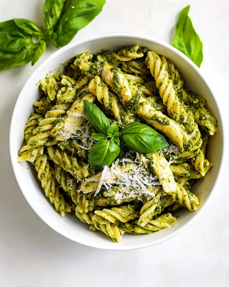 Basil Pesto Chicken Pasta