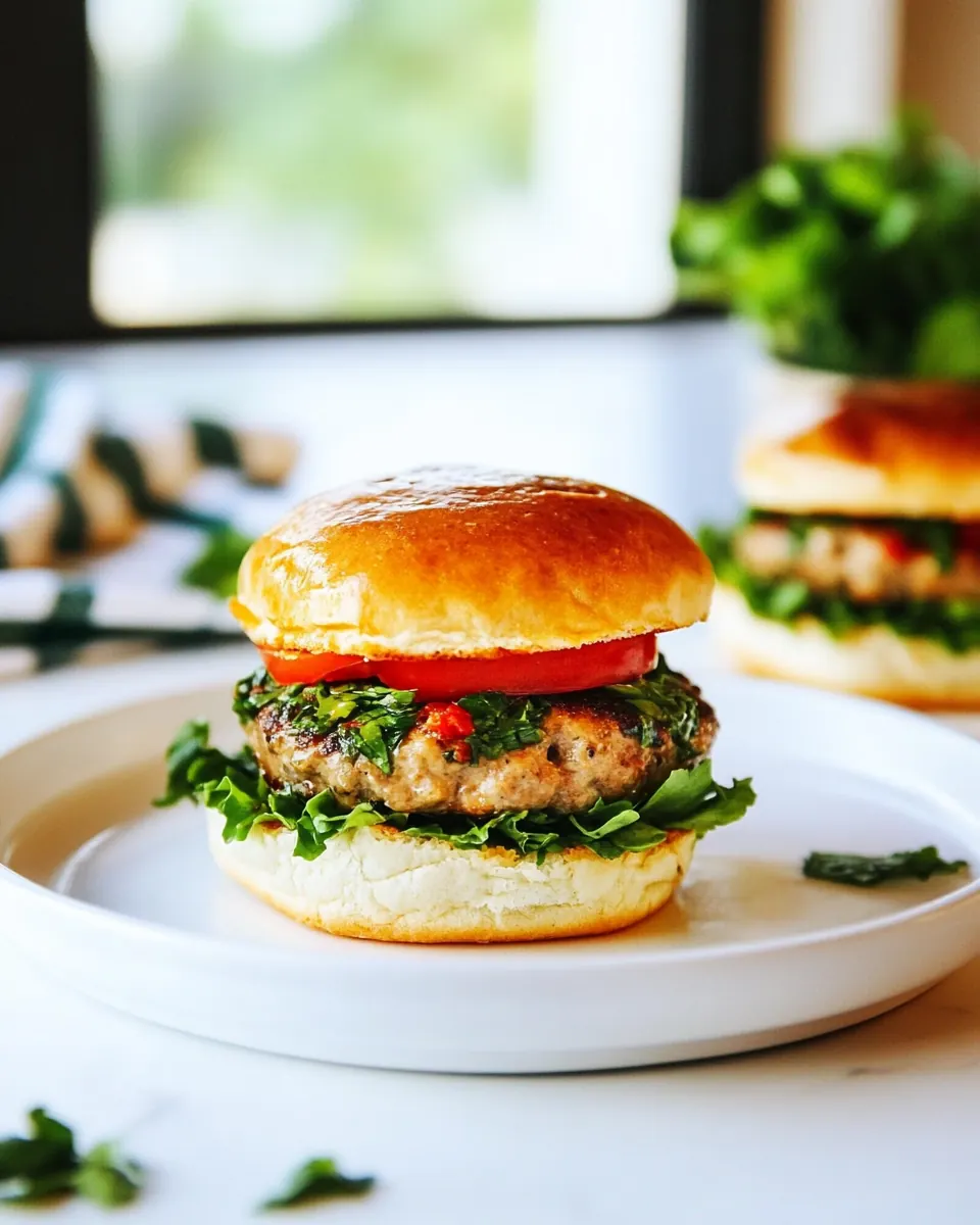 Basil Turkey Burger