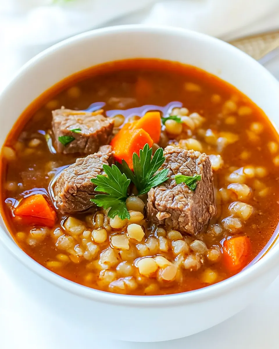 Beef Barley Soup