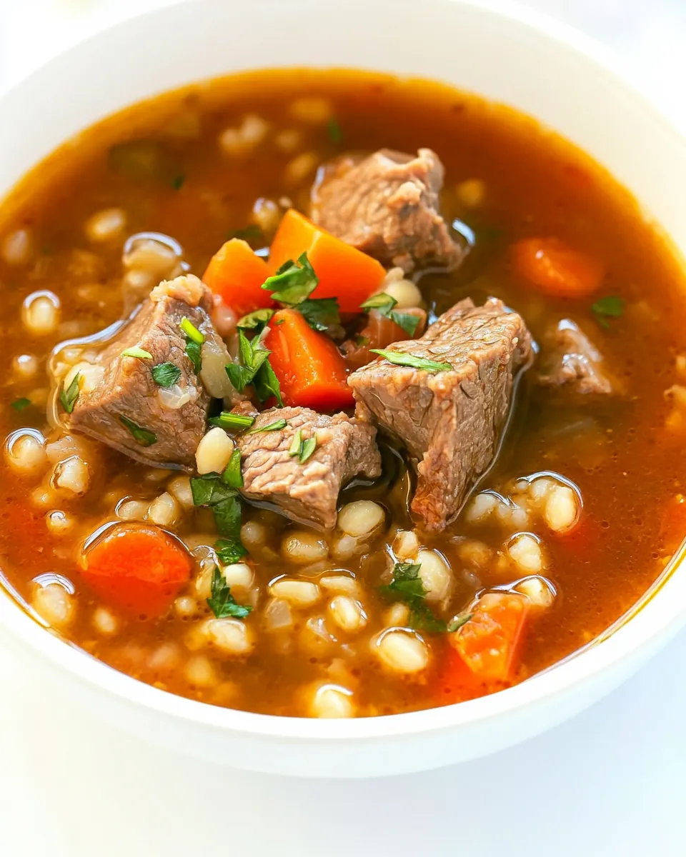 Beef Barley Soup
