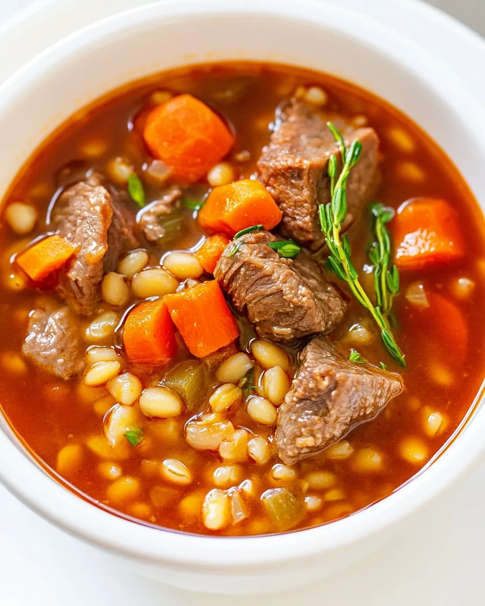 Beef Barley Soup
