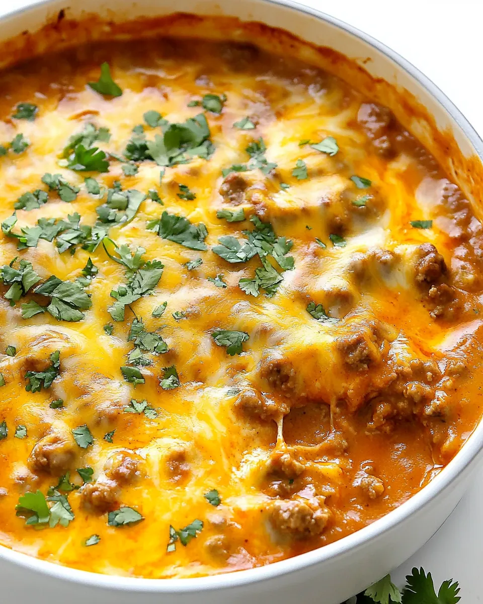 Beef Enchilada Dip