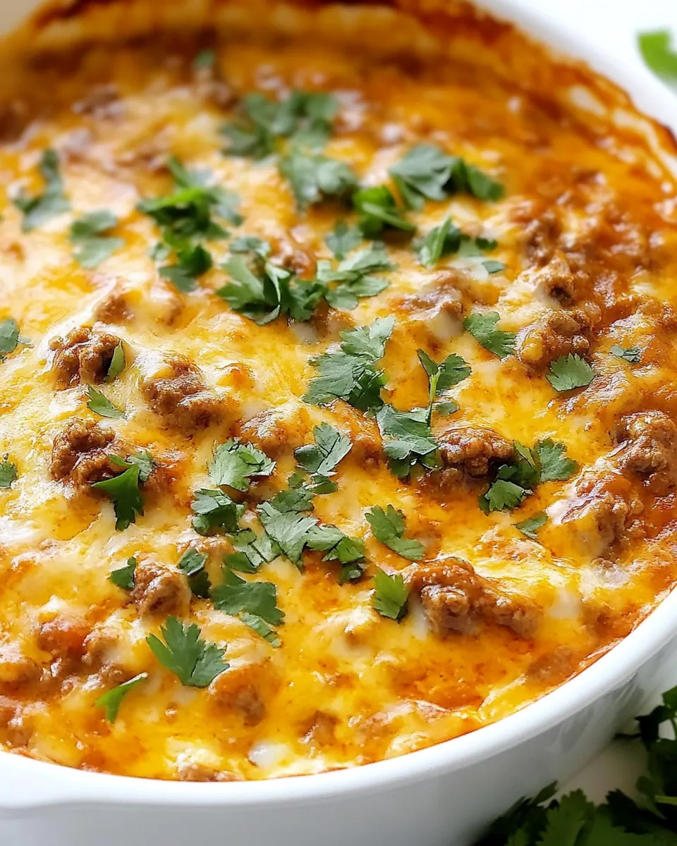Beef Enchilada Dip