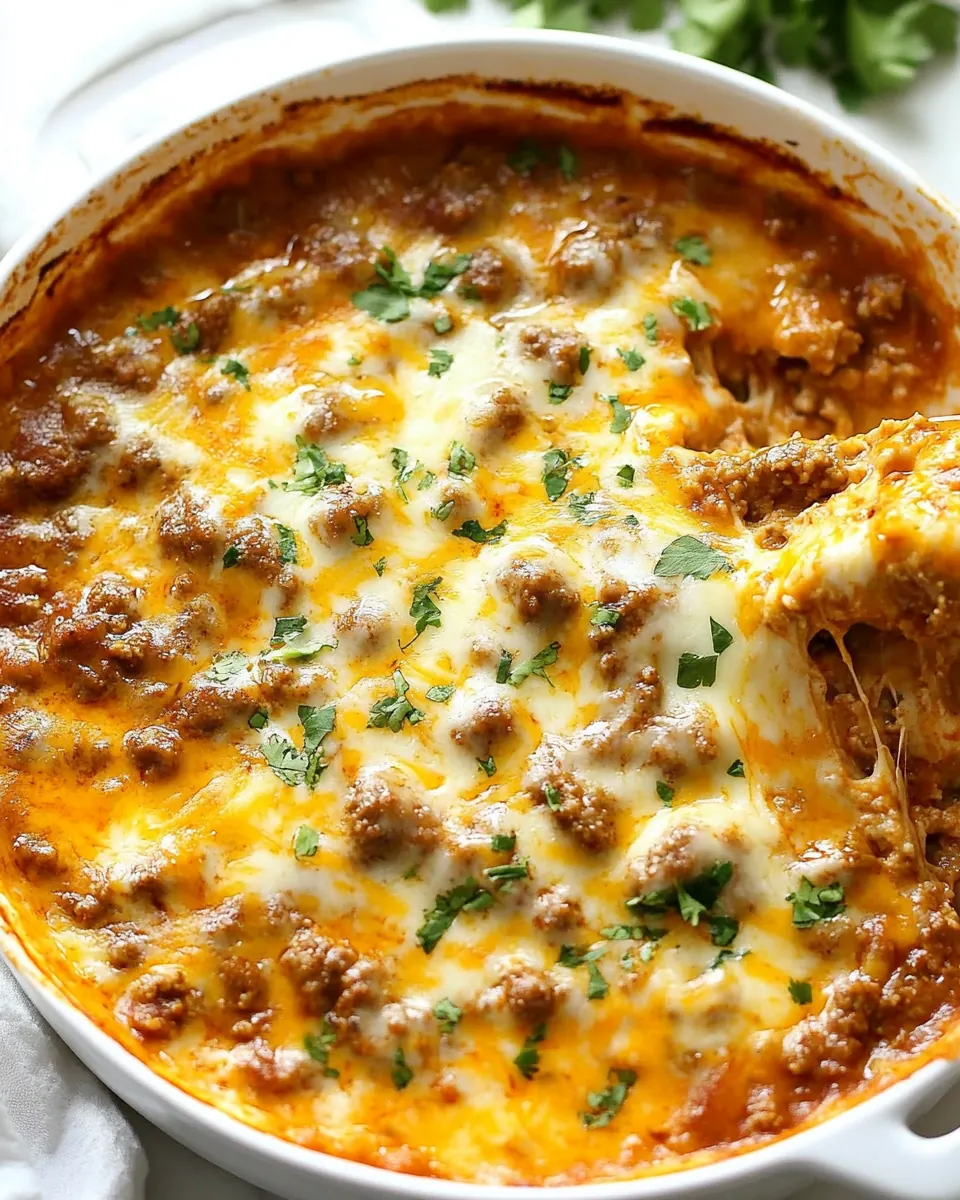 Beef Enchilada Dip