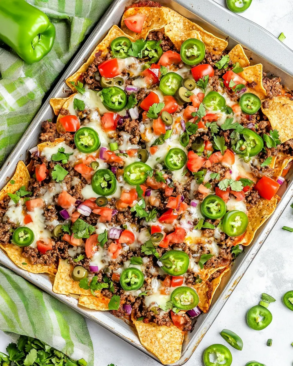 Beef Sheet Pan Nachos
