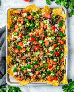 Beef Sheet Pan Nachos