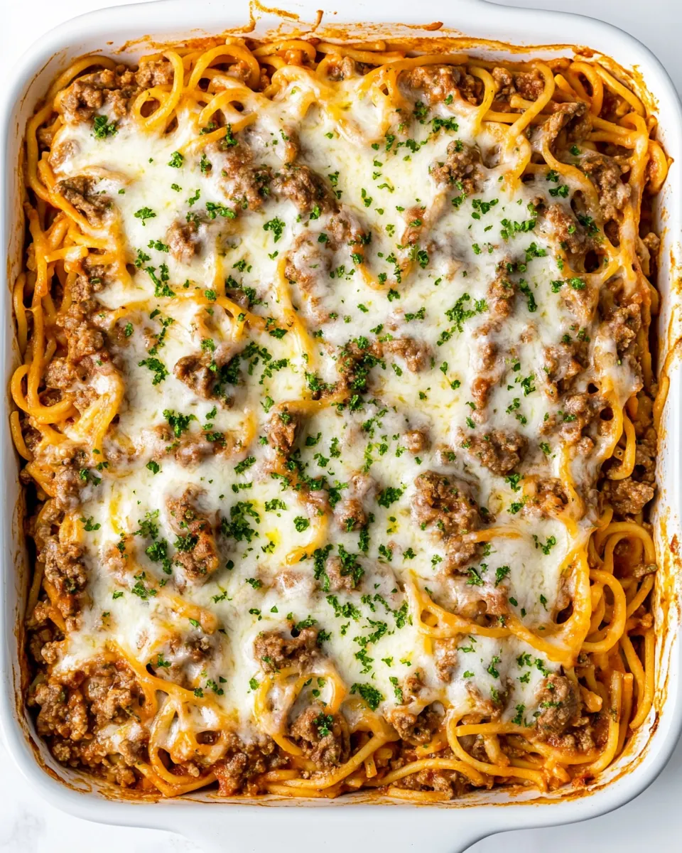 Beef Spaghetti Casserole
