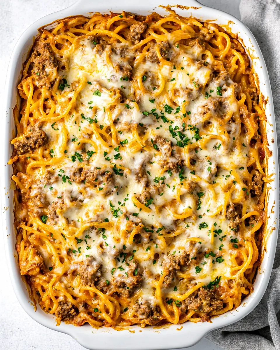 Beef Spaghetti Casserole