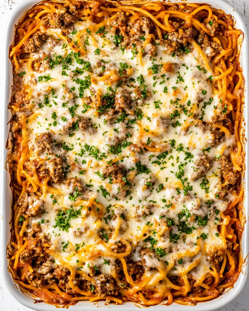 Beef Spaghetti Casserole