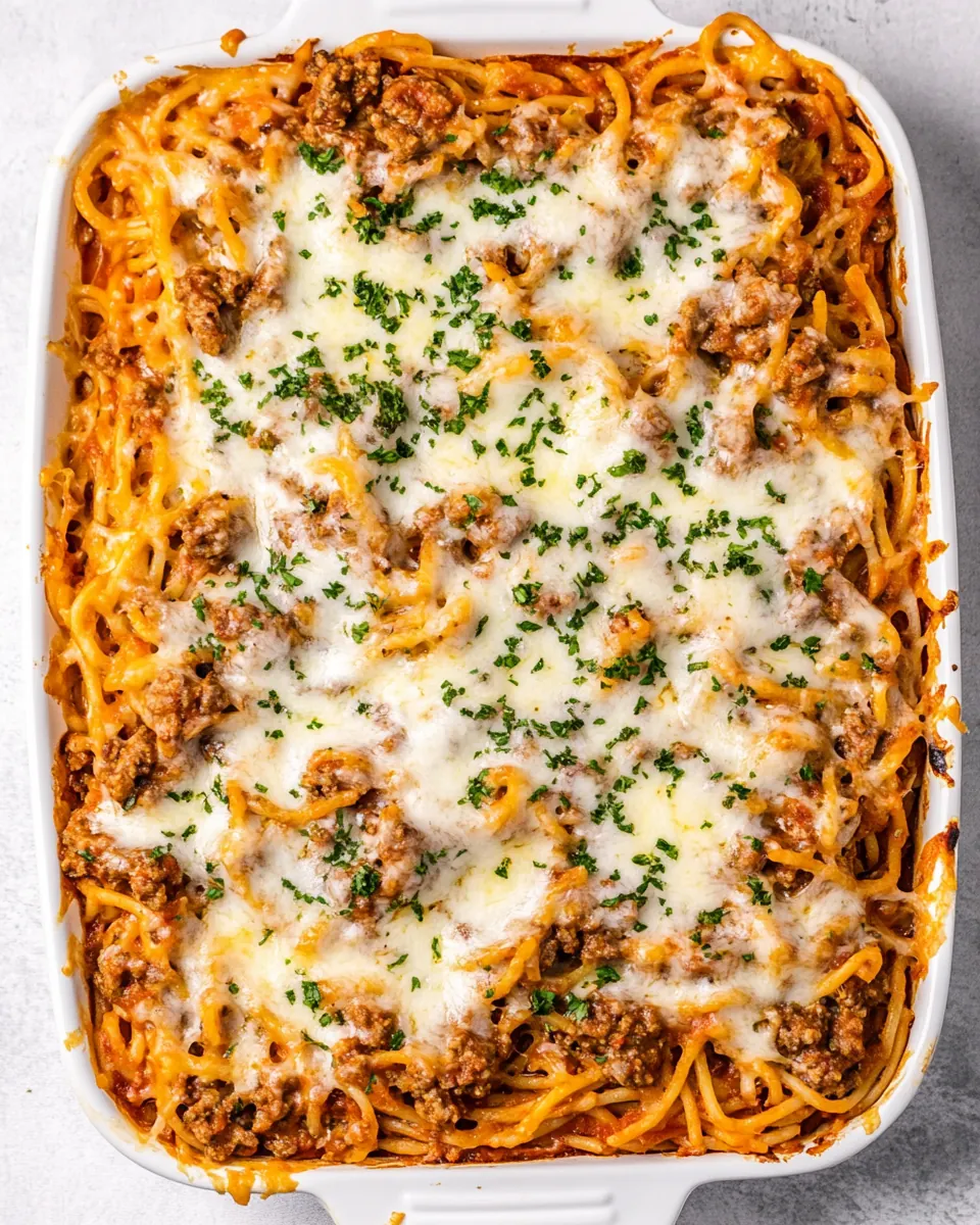 Beef Spaghetti Casserole